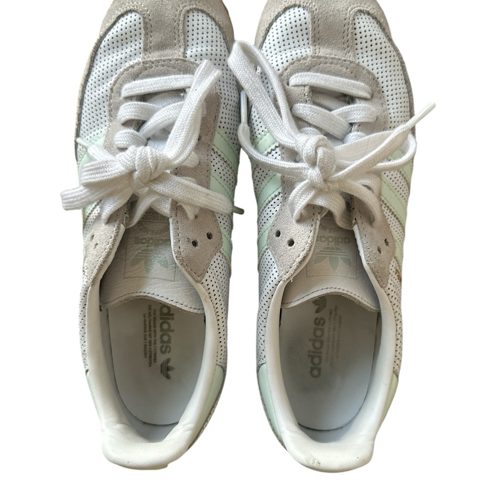 Adidas Samba OG Sneakers in White and Mint - Picture 6 of 9